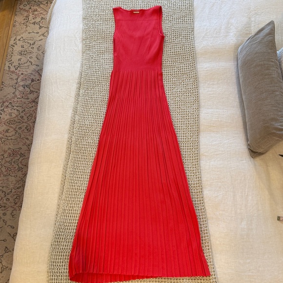 MICHAEL KORS Ribbed Knit Tank Dress in Red Coral sz M EUC - Picture 9 of 15